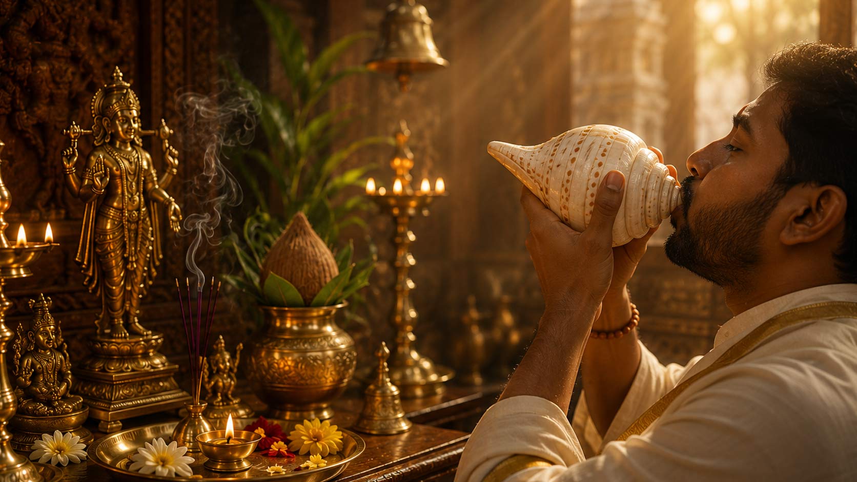 Why We Blow the Shankh (Conch)