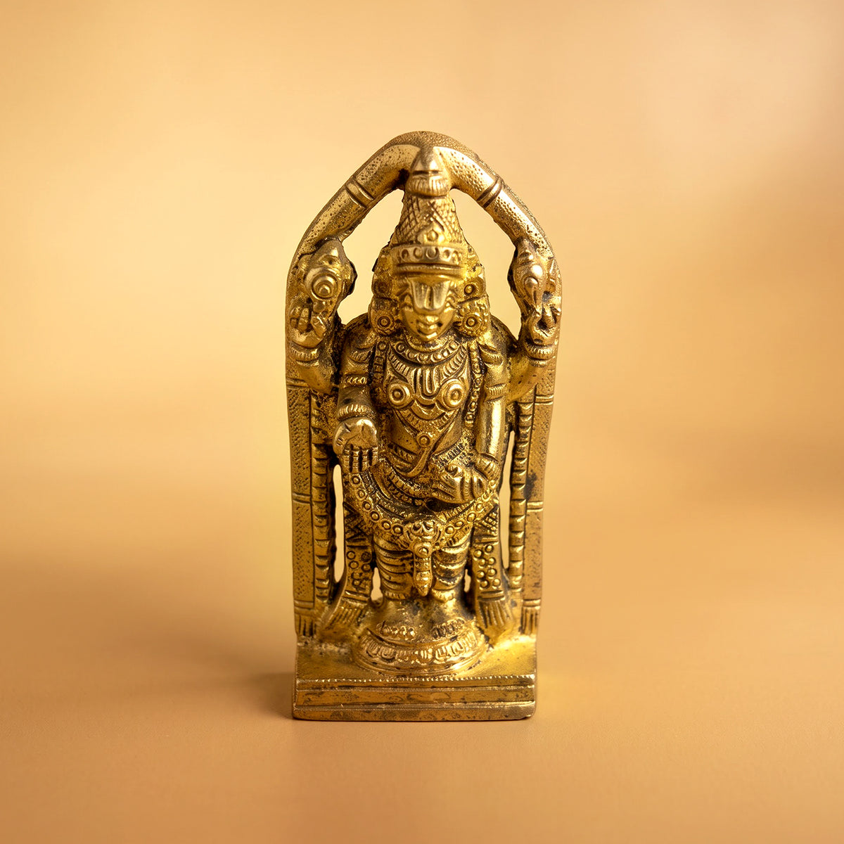 Brass Tirupati Balaji (Venkateswara) Idol 3.9 inch