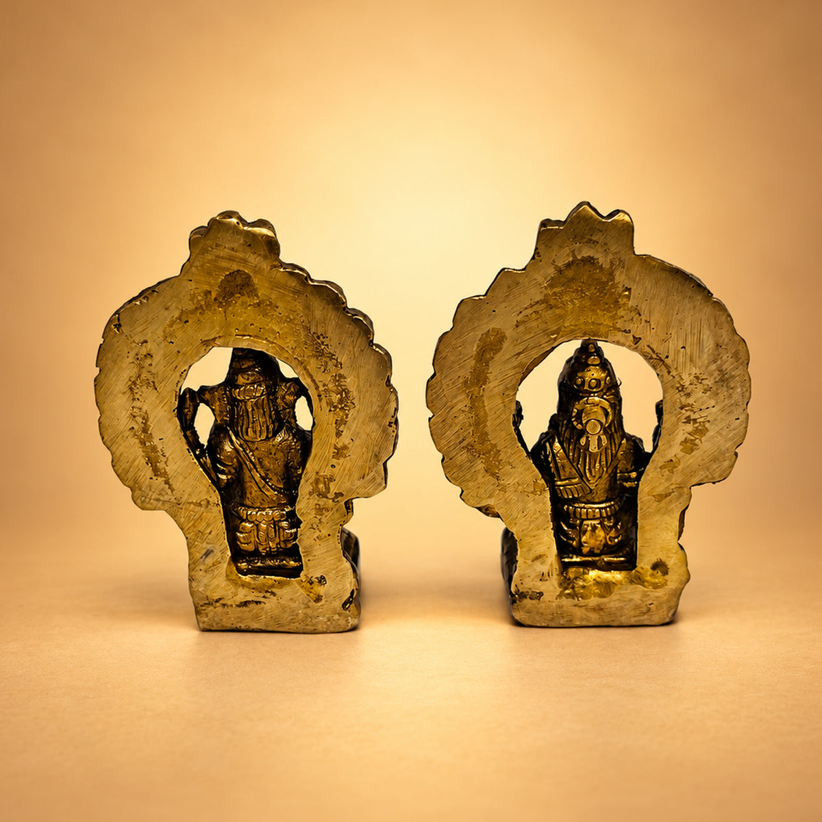 Brass Small Lakshmi and Ganesha Idols for Diwali Gifts 2.5 inch