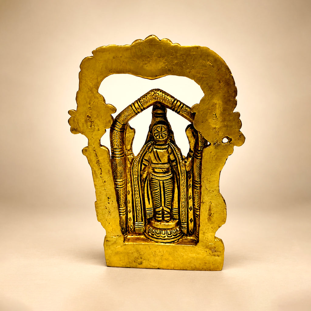 Supar Fine Brass Lord Venkateshvara Balaji Idol 5.51 inch
