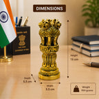 Exquisite detailing – Lion Capital, Ashoka Chakra engravings, carved pillar and base
