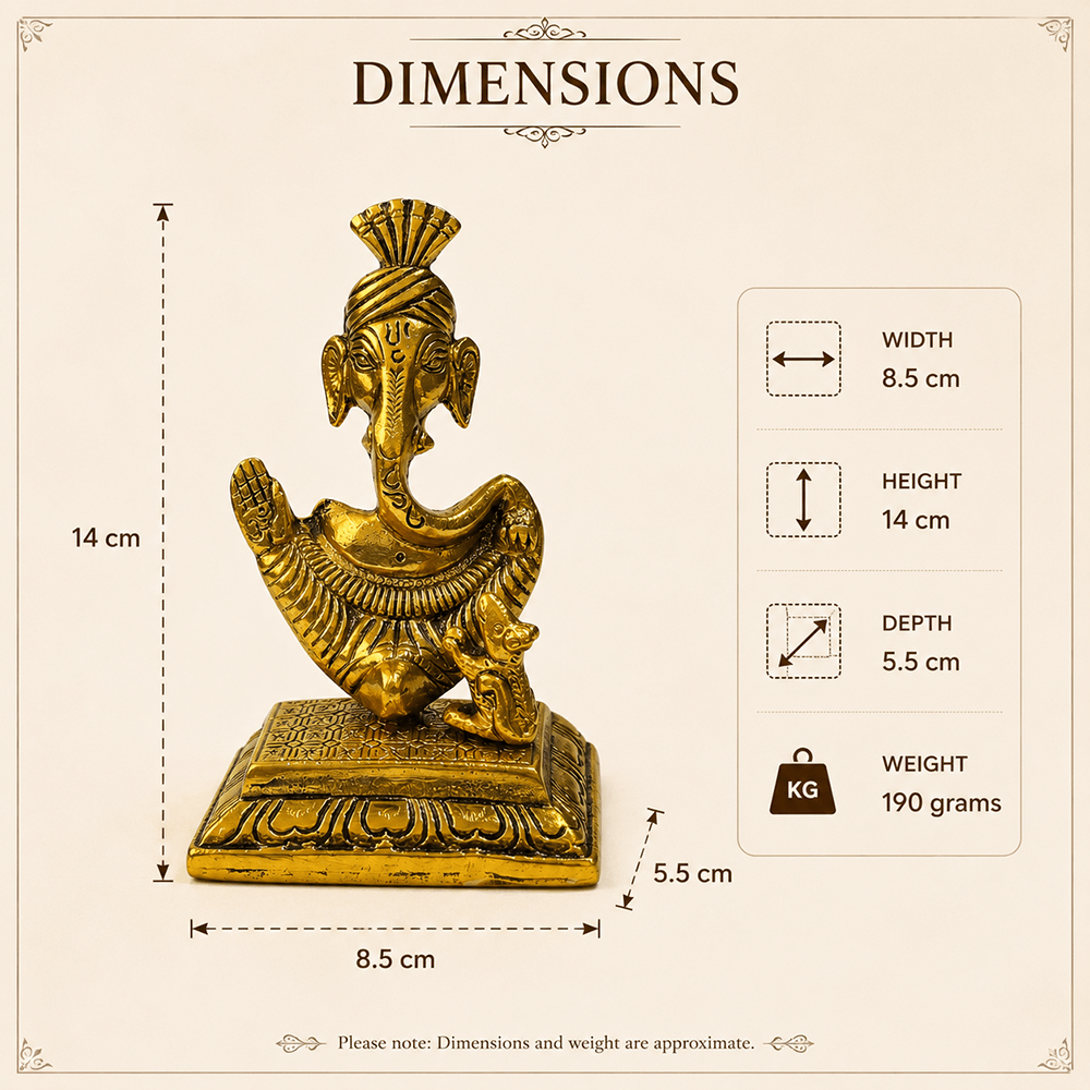 Ganesha Idol Size Reference - Hand Scale
