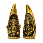Brass Ganesh & Lakshmi Idol Set — product dimensions chart