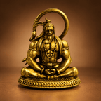 Hanuman Ji idol displayed in a home mandir decor setting