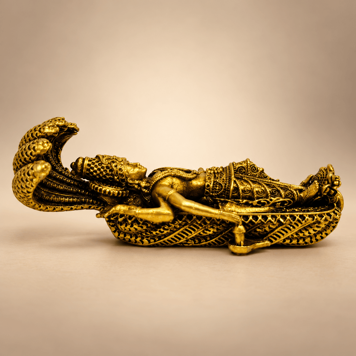 Brass Padmanabha Vishnu ji with Sheshnaag